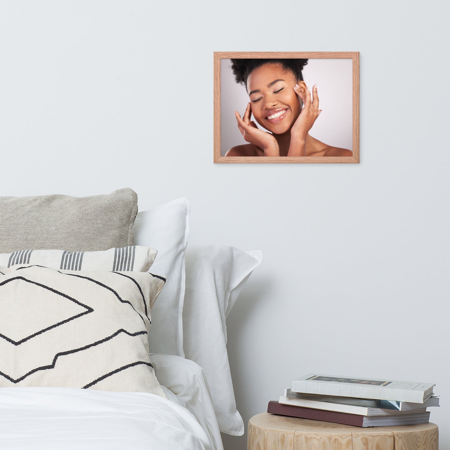 Smiles + Laughter = Priceless. Framed Poster Wall Art (Horizontal Model 0022)