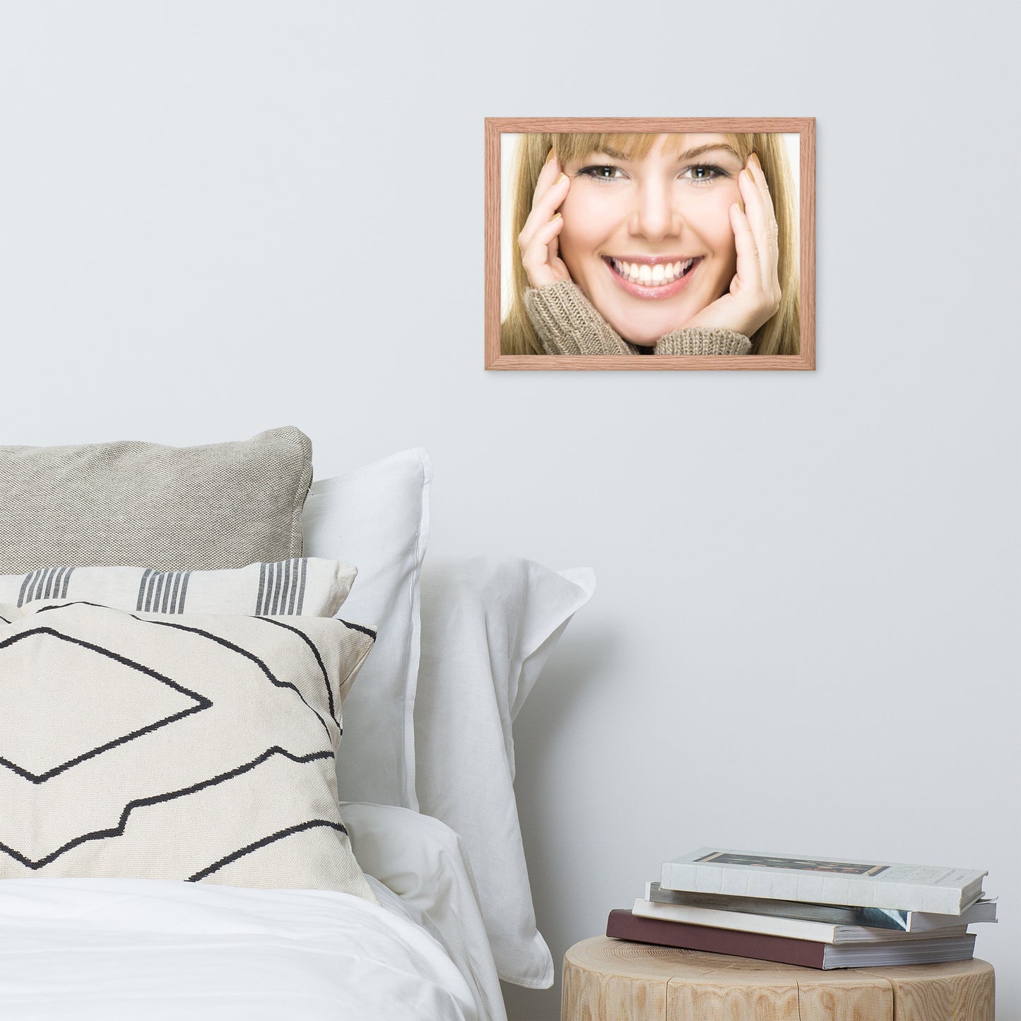 Smiles + Laughter = Priceless. Framed Poster Wall Art (Horizontal Model 0038)