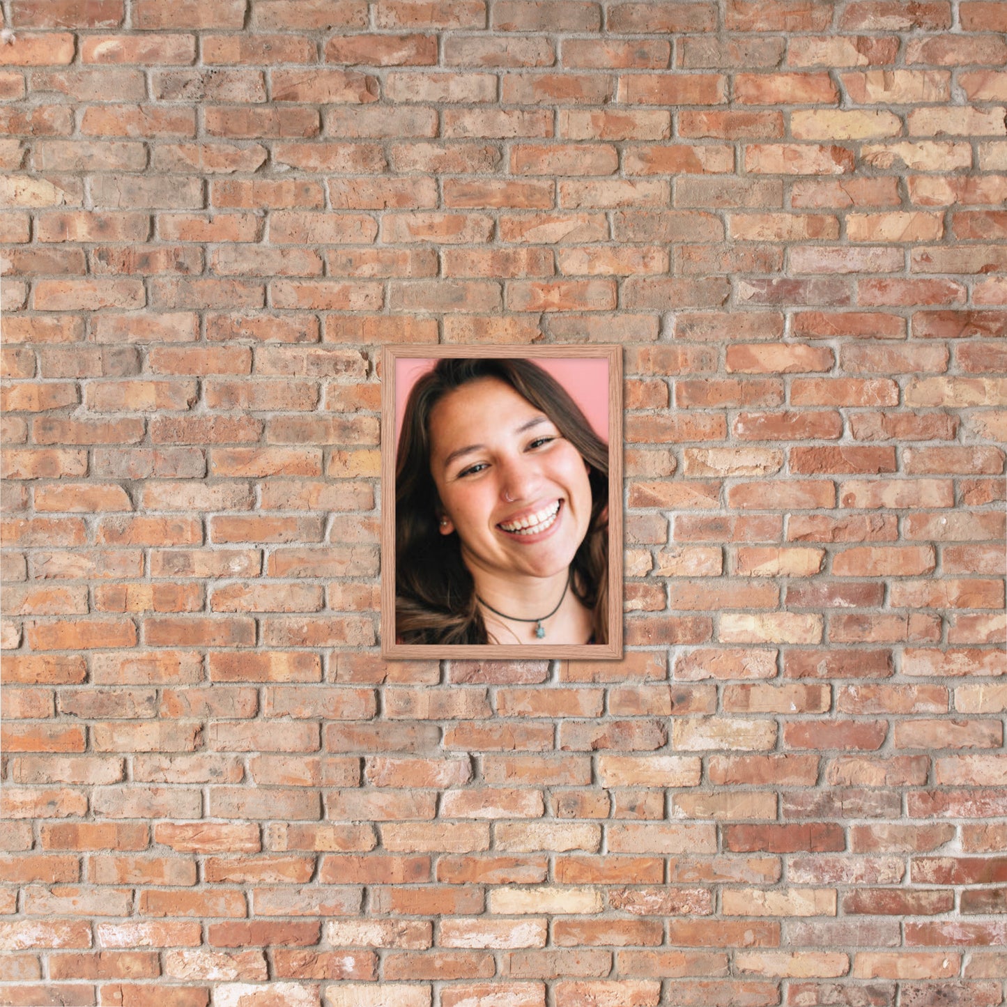 Framed Poster Wall Art Vertical: Priceless Smiles and Laughter (Print Model 0027)