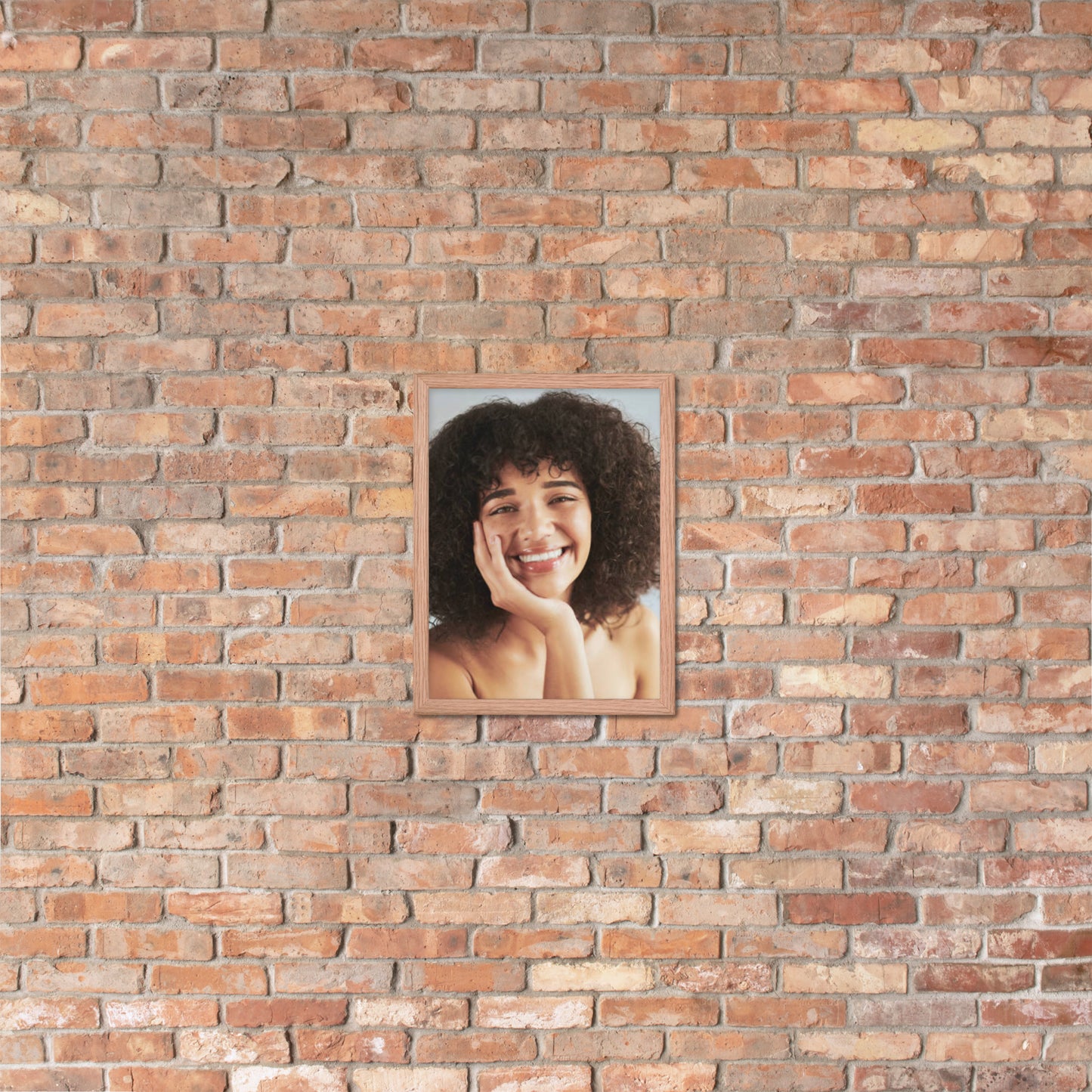 Framed Poster Wall Art Vertical: Priceless Smiles and Laughter (Print Model 0035)