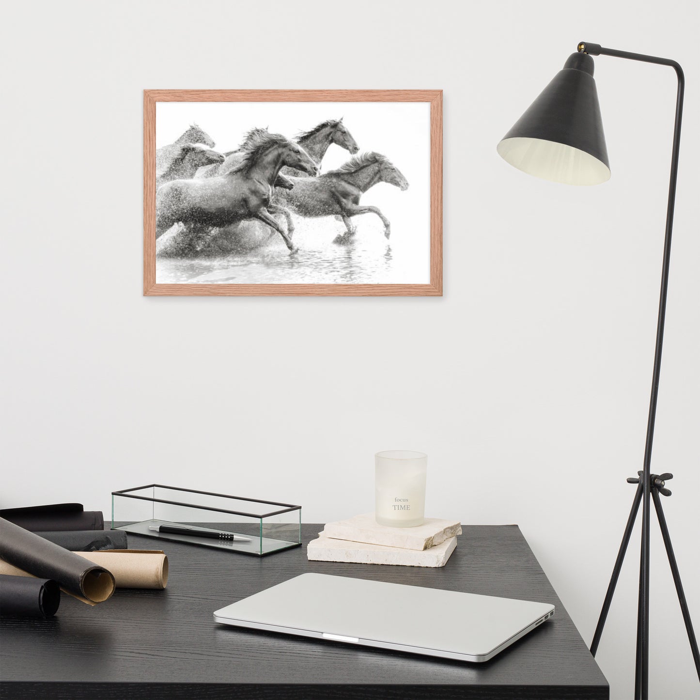 Framed Poster (Horse Wall Art Horizontal - Model 002)