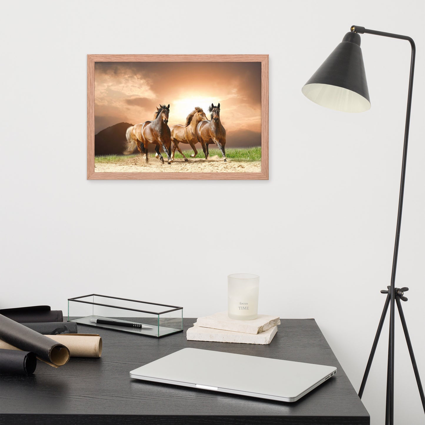 Framed Poster (Horse Wall Art Horizontal - Model 008)