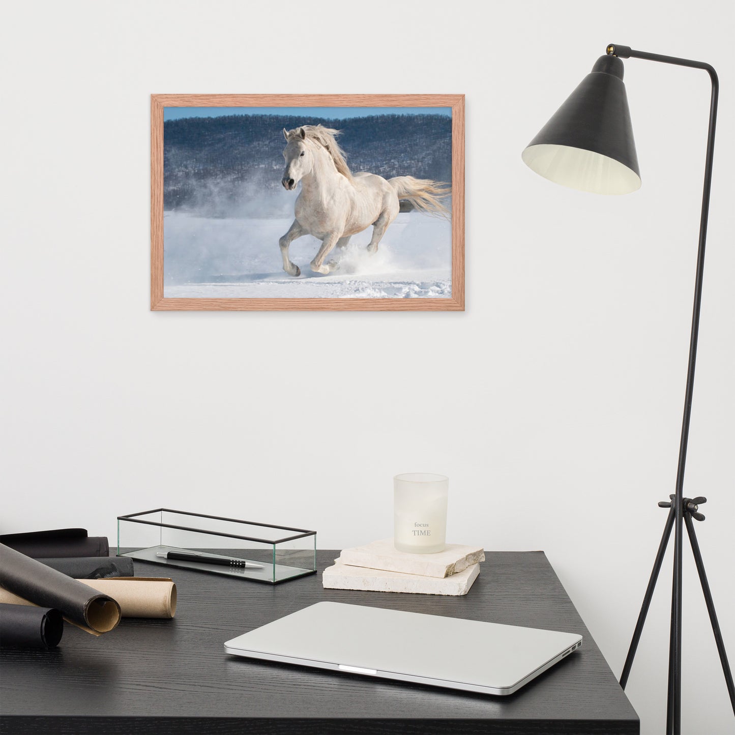 Framed Poster (Horse Wall Art Horizontal - Model 0012)