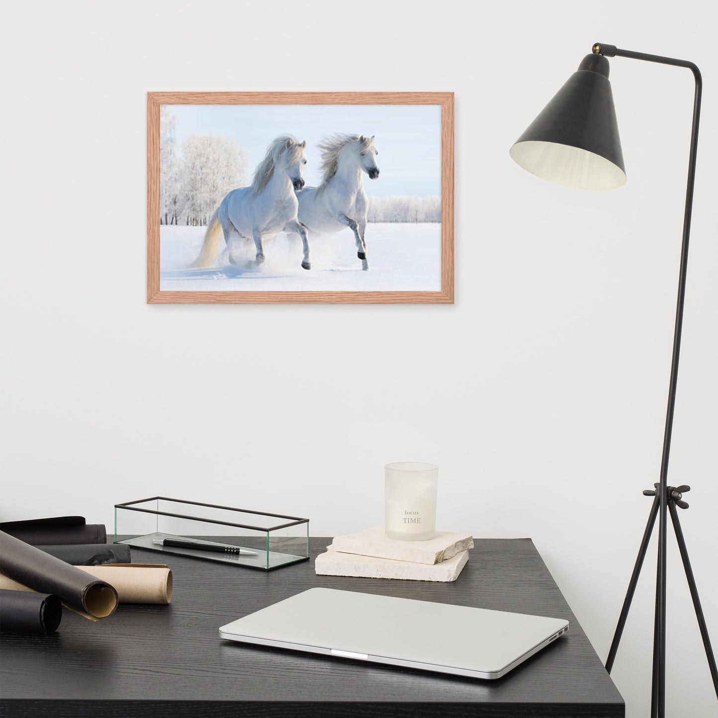 Framed Poster (Horse Wall Art Horizontal - Model 0013)