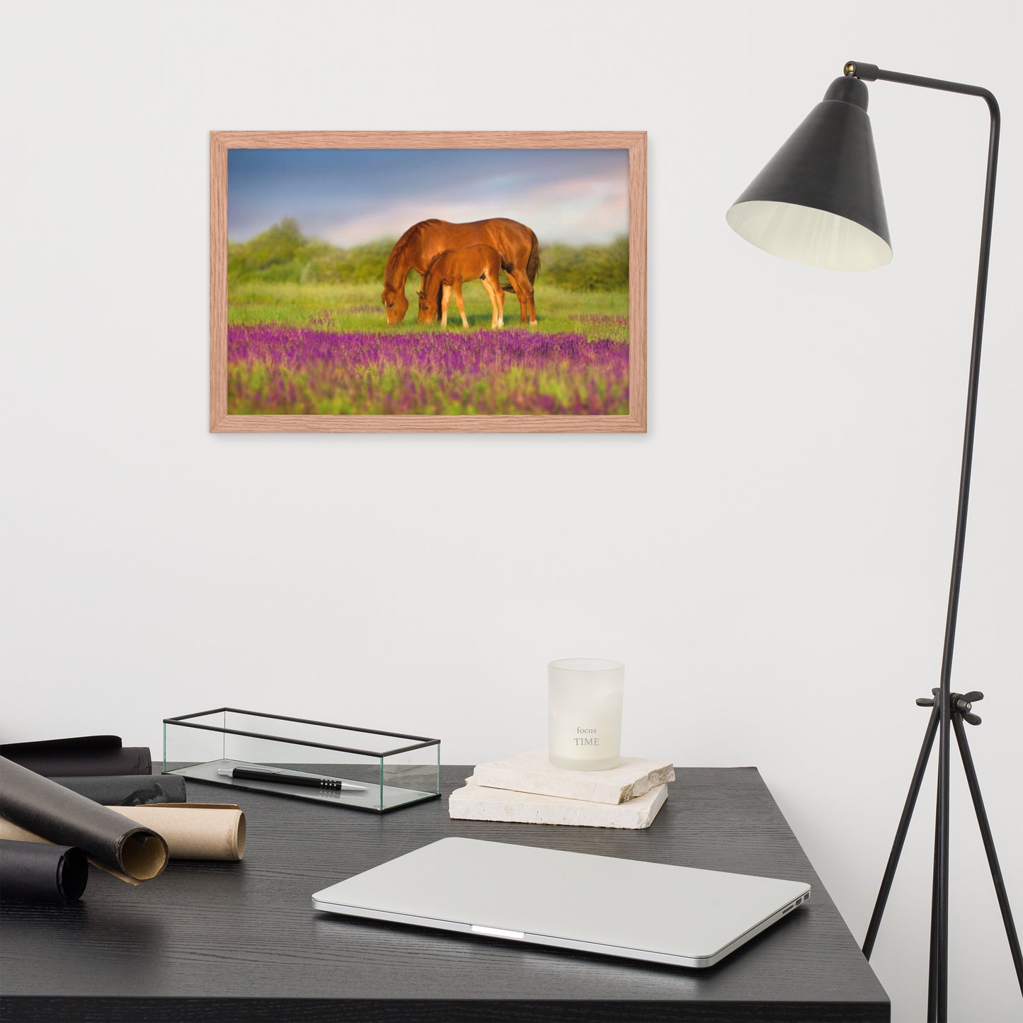 Framed Poster (Horse Wall Art Horizontal - Model 0016)