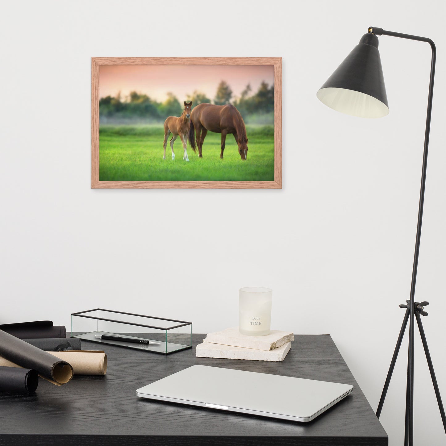 Framed Poster (Horse Wall Art Horizontal - Model 0017)