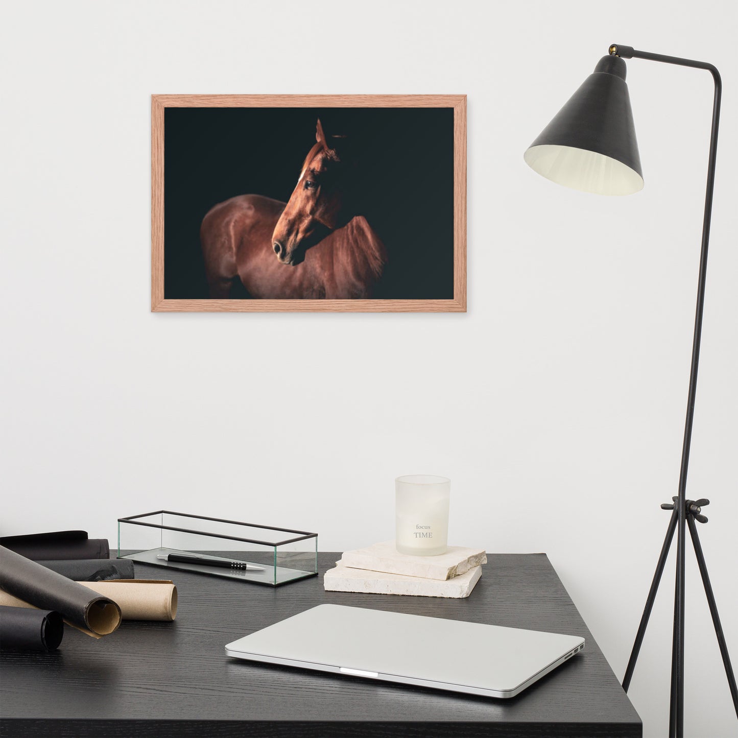 Framed Poster (Horse Wall Art Horizontal - Model 0018)