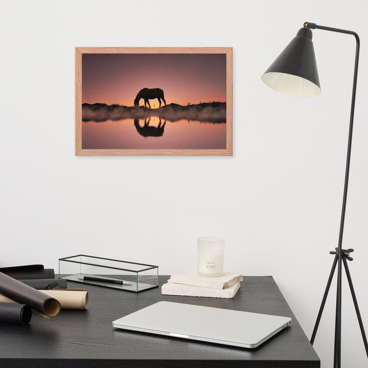 Framed Poster (Horse Wall Art Horizontal - Model 0020)