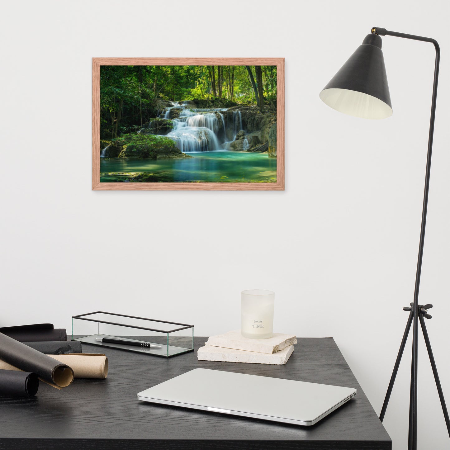 Scenic Nature View Framed Poster Wall Art (Horizontal Model 0016)