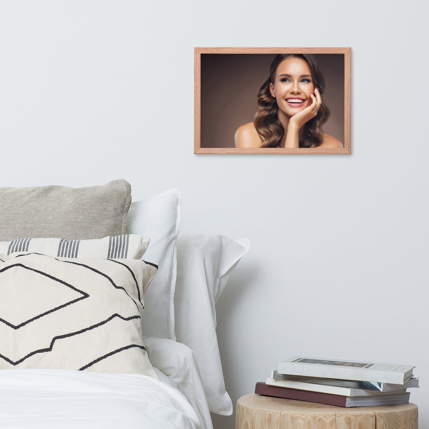 Smiles + Laughter = Priceless. Framed Poster Wall Art (Horizontal Model 009)