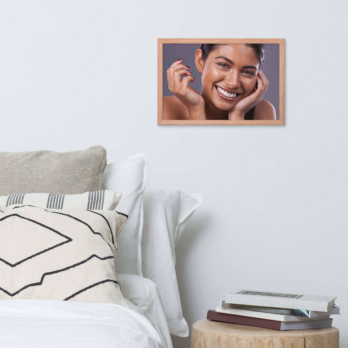 Smiles + Laughter = Priceless. Framed Poster Wall Art (Horizontal Model 0013)