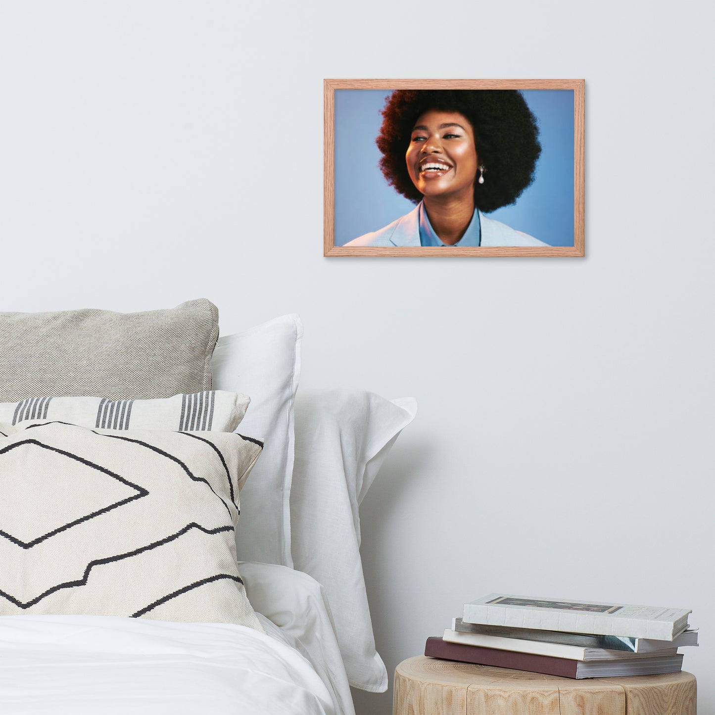 Smiles + Laughter = Priceless. Framed Poster Wall Art (Horizontal Model 0015)