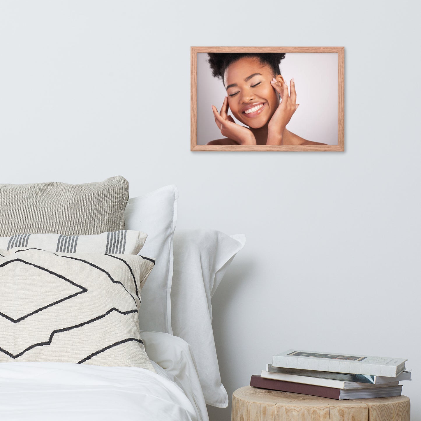 Smiles + Laughter = Priceless. Framed Poster Wall Art (Horizontal Model 0022)