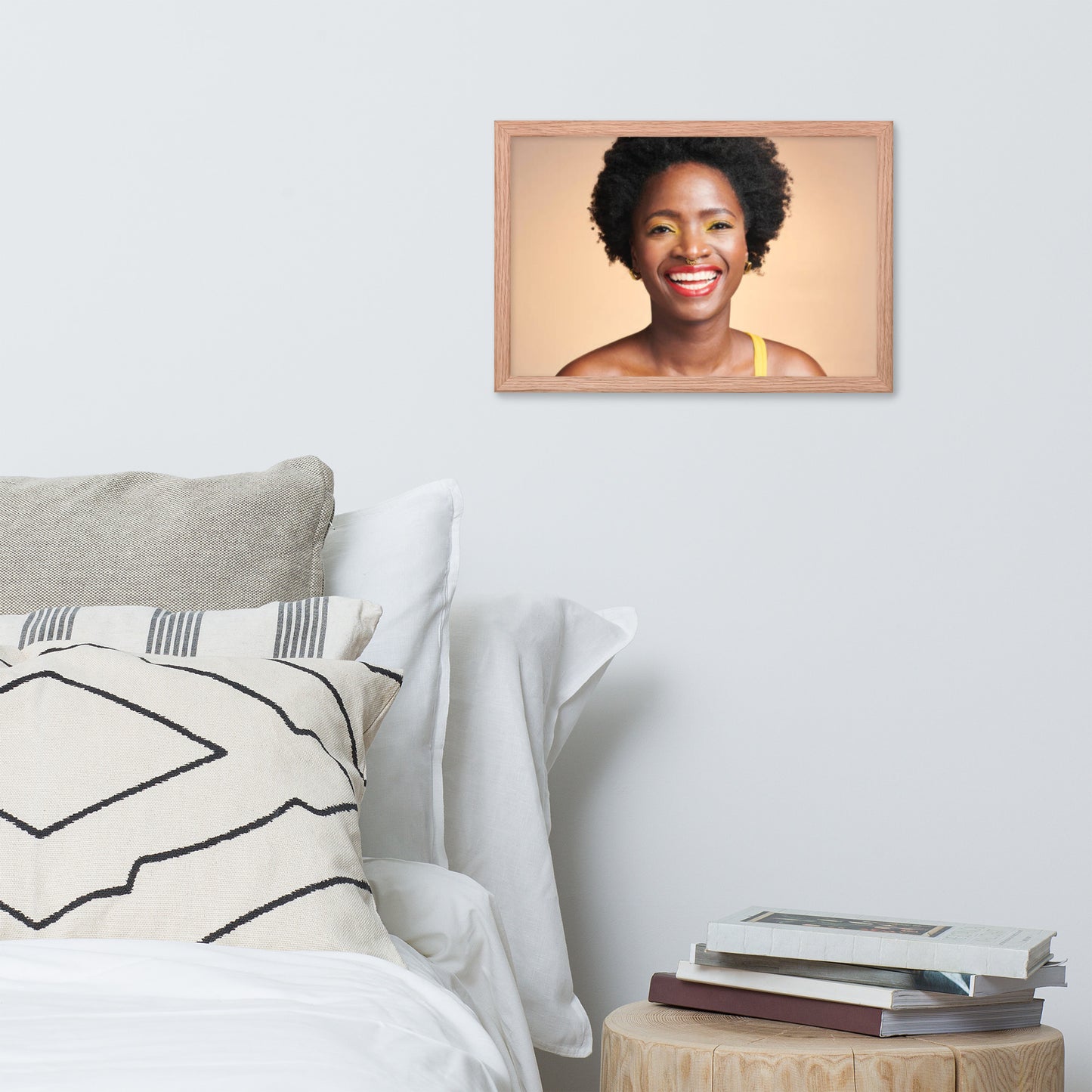 Smiles + Laughter = Priceless. Framed Poster Wall Art (Horizontal Model 0025)