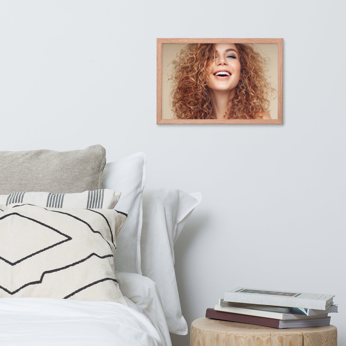 Smiles + Laughter = Priceless. Framed Poster Wall Art (Horizontal Model 0034)