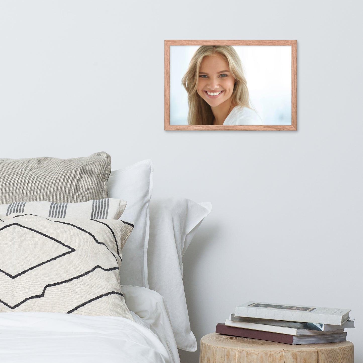 Smiles + Laughter = Priceless. Framed Poster Wall Art (Horizontal Model 0037)