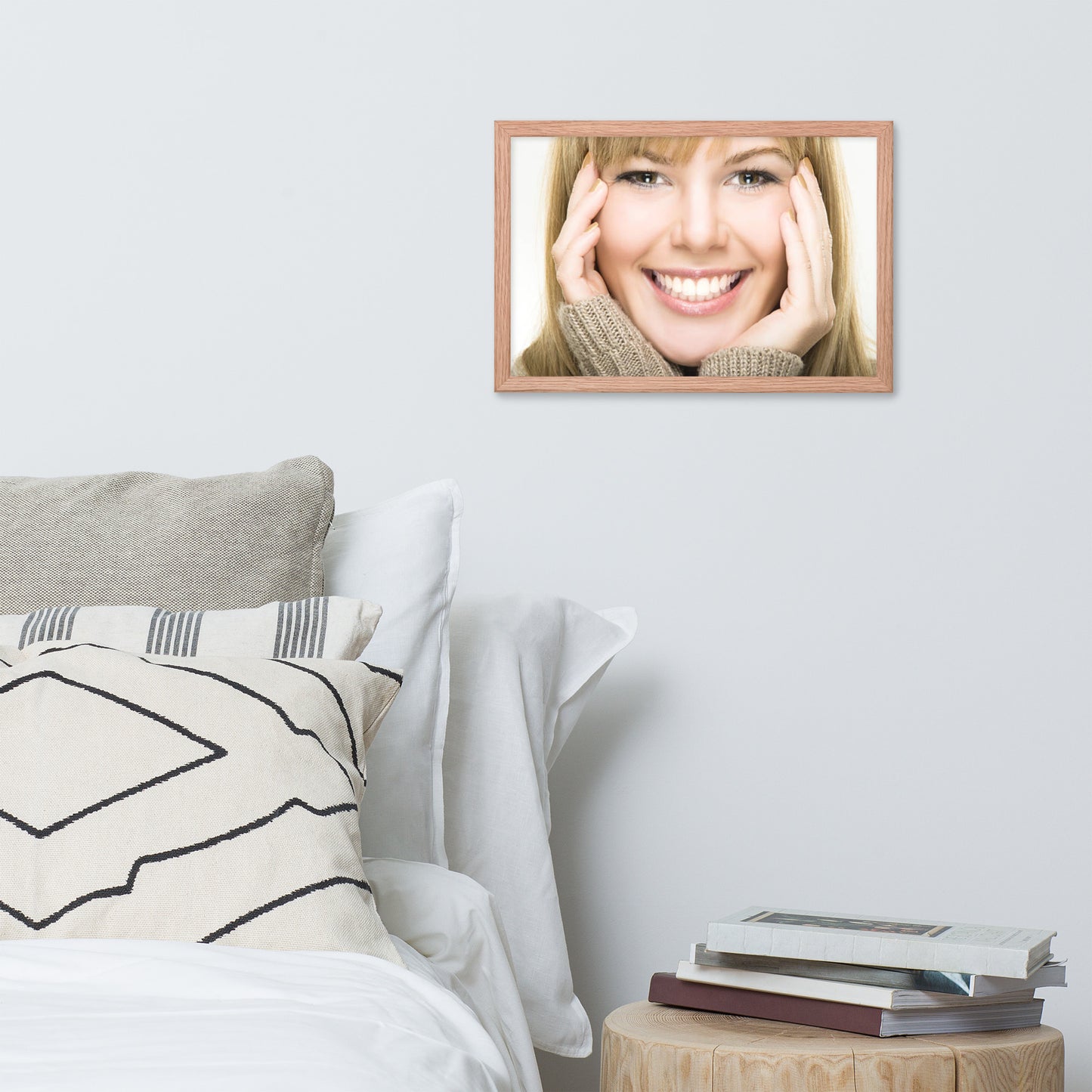 Smiles + Laughter = Priceless. Framed Poster Wall Art (Horizontal Model 0038)