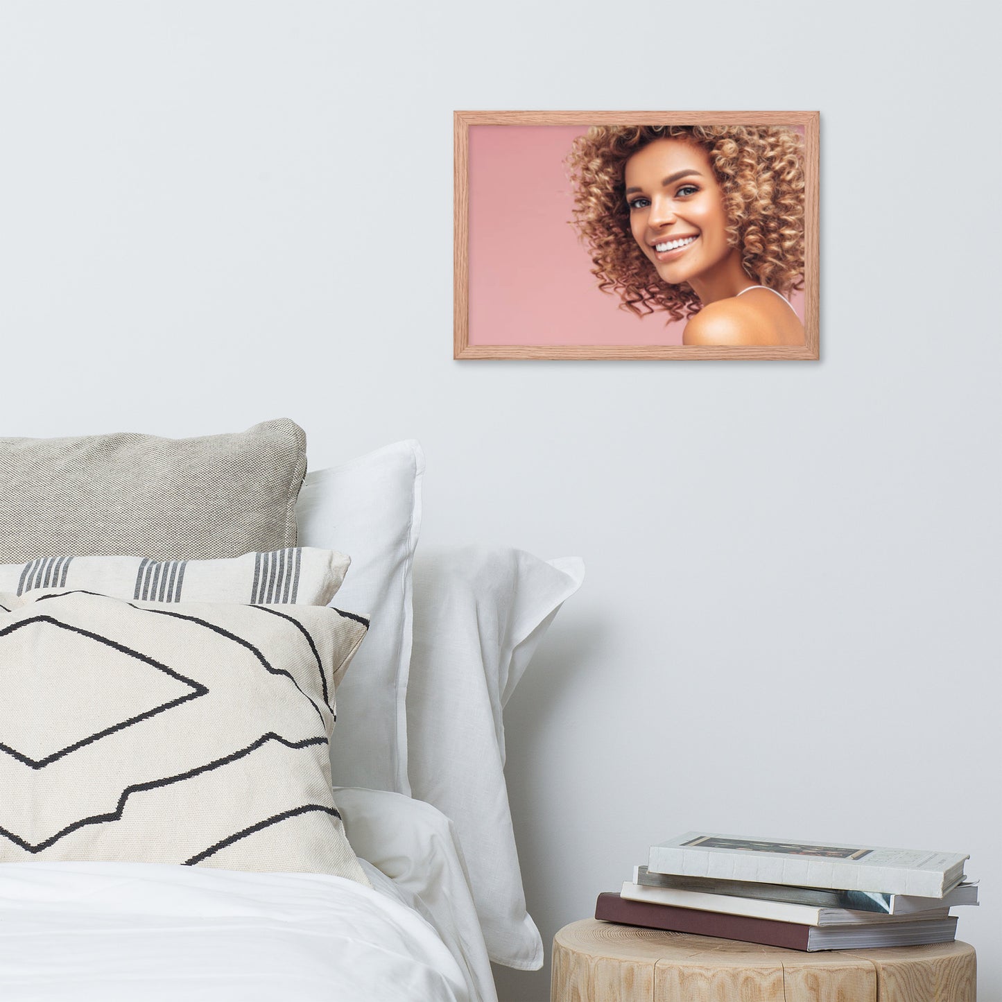 Smiles + Laughter = Priceless. Framed Poster Wall Art (Horizontal Model 0053)