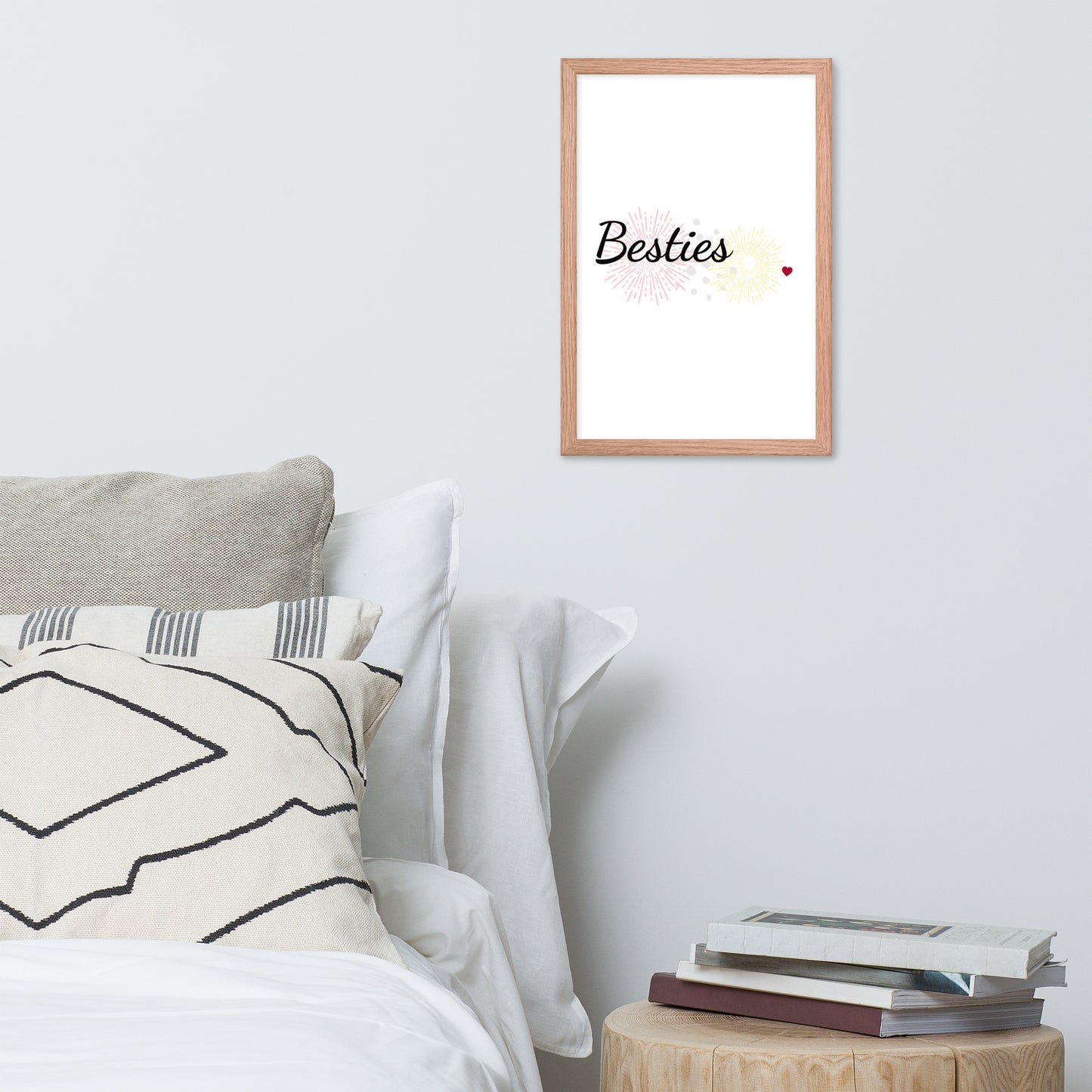 Framed Poster (Besties - Lifestyle Framed Poster Vertical - Model 001)