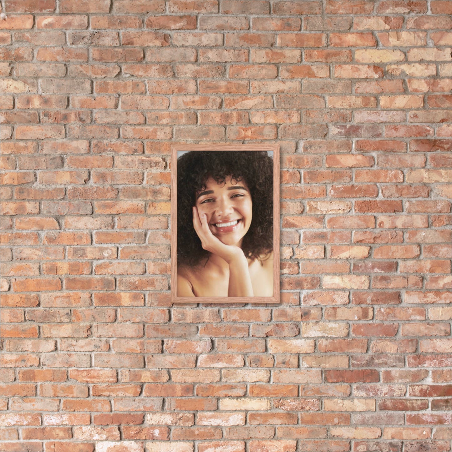 Framed Poster Wall Art Vertical: Priceless Smiles and Laughter (Print Model 0035)