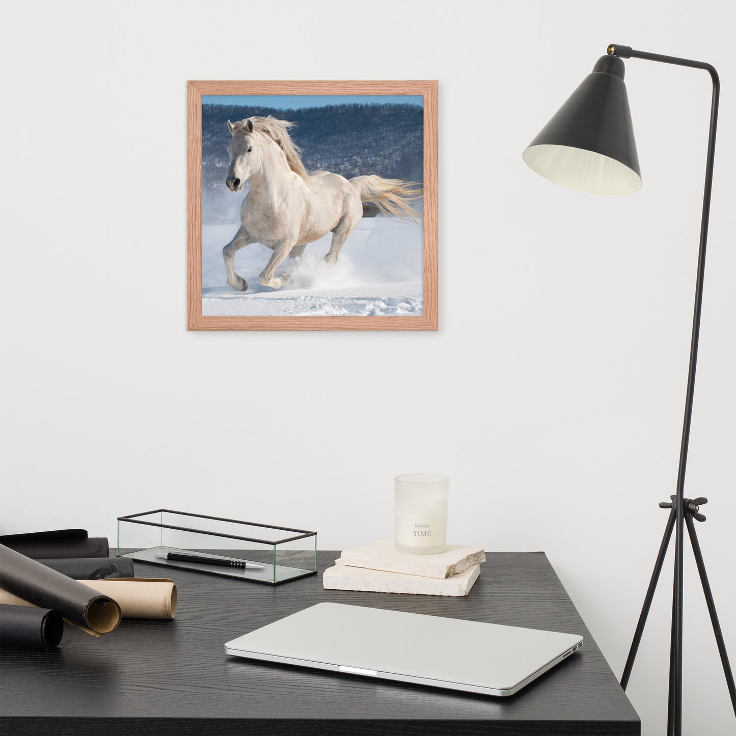 Framed Poster (Horse Wall Art Horizontal - Model 0012)