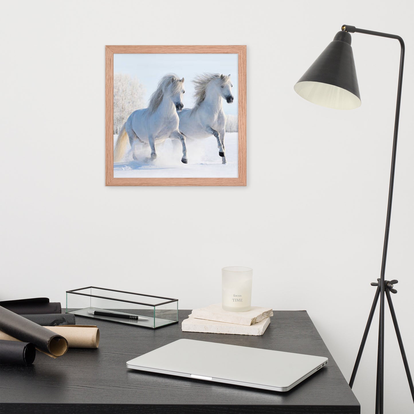 Framed Poster (Horse Wall Art Horizontal - Model 0013)