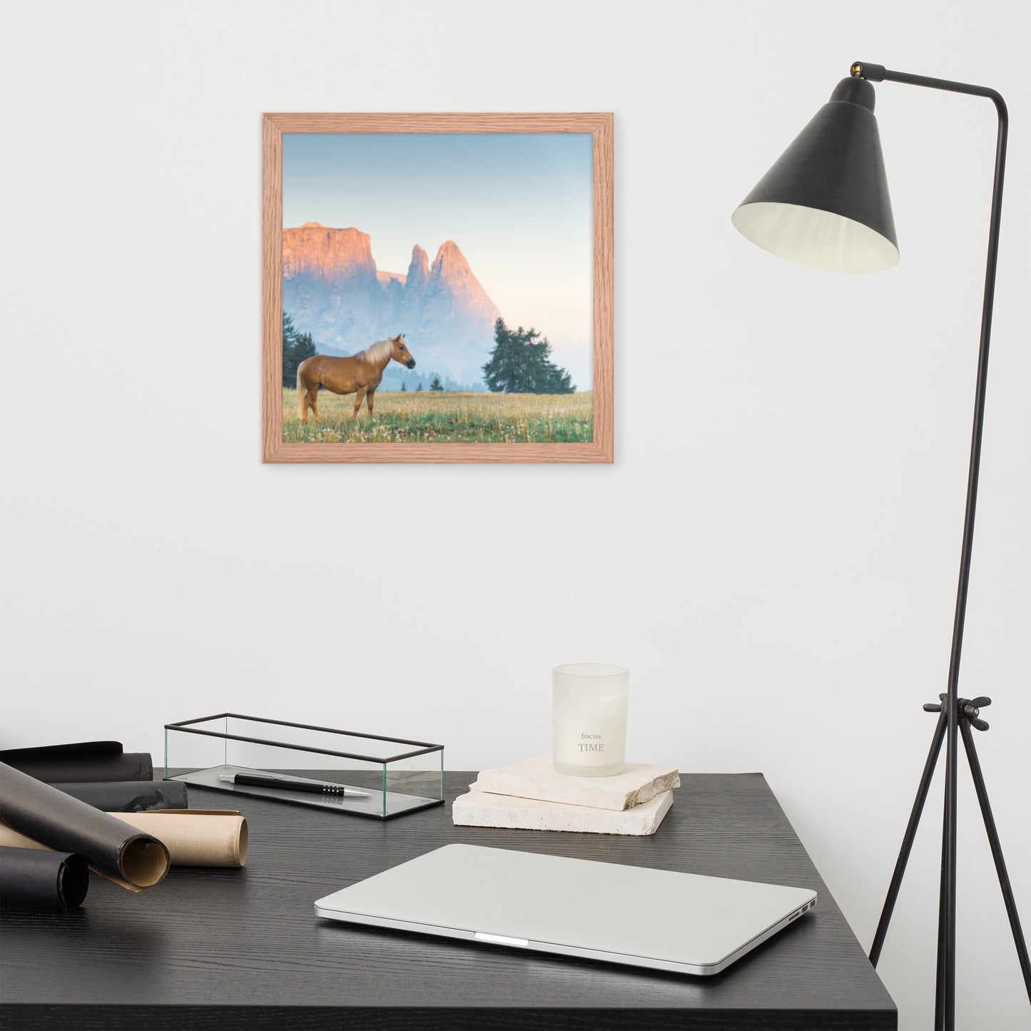 Framed Poster (Horse Wall Art Horizontal - Model 0015)