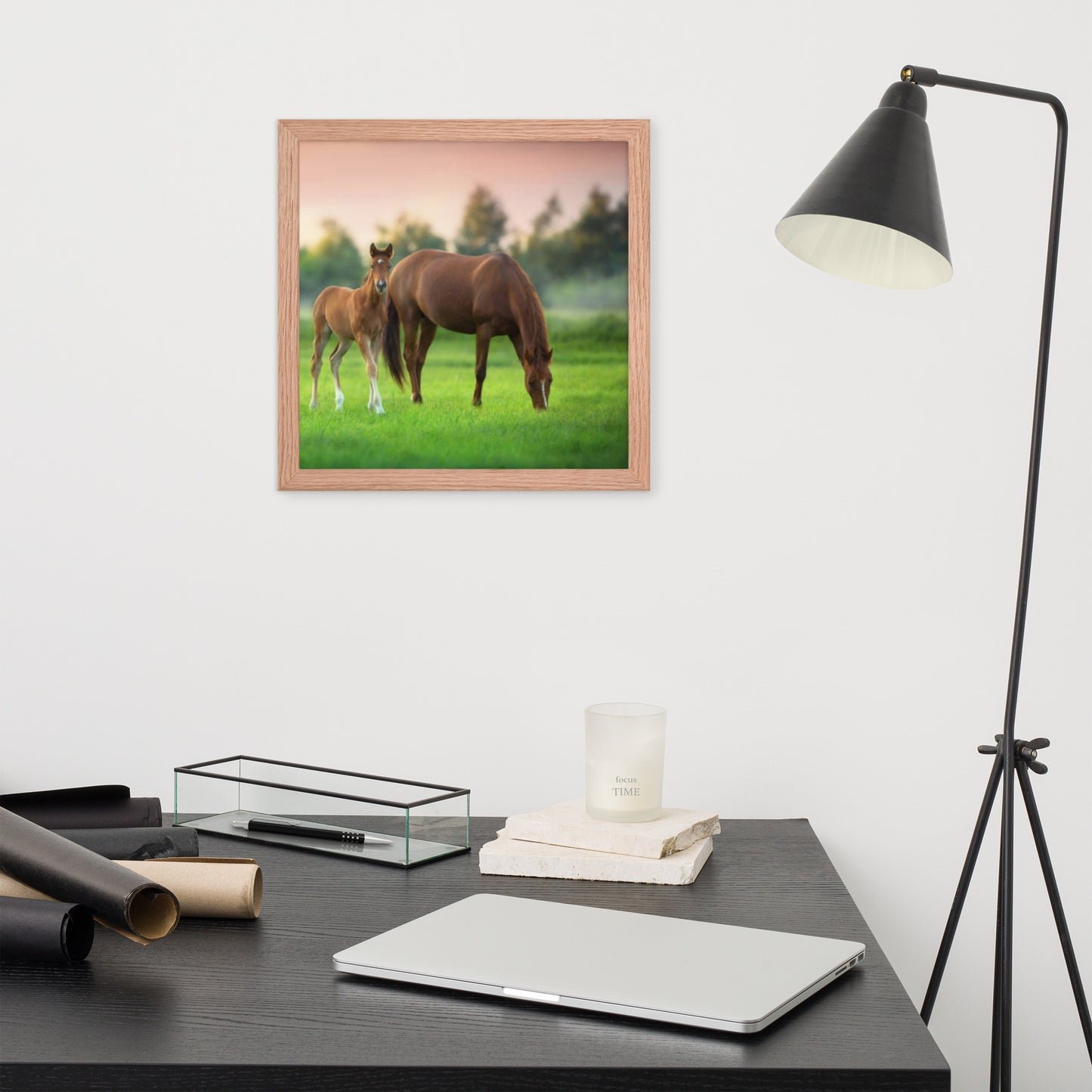 Framed Poster (Horse Wall Art Horizontal - Model 0017)