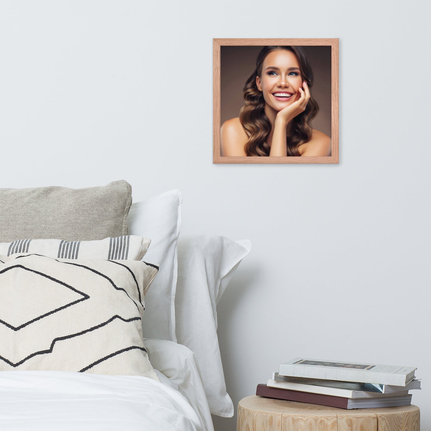 Smiles + Laughter = Priceless. Framed Poster Wall Art (Horizontal Model 009)