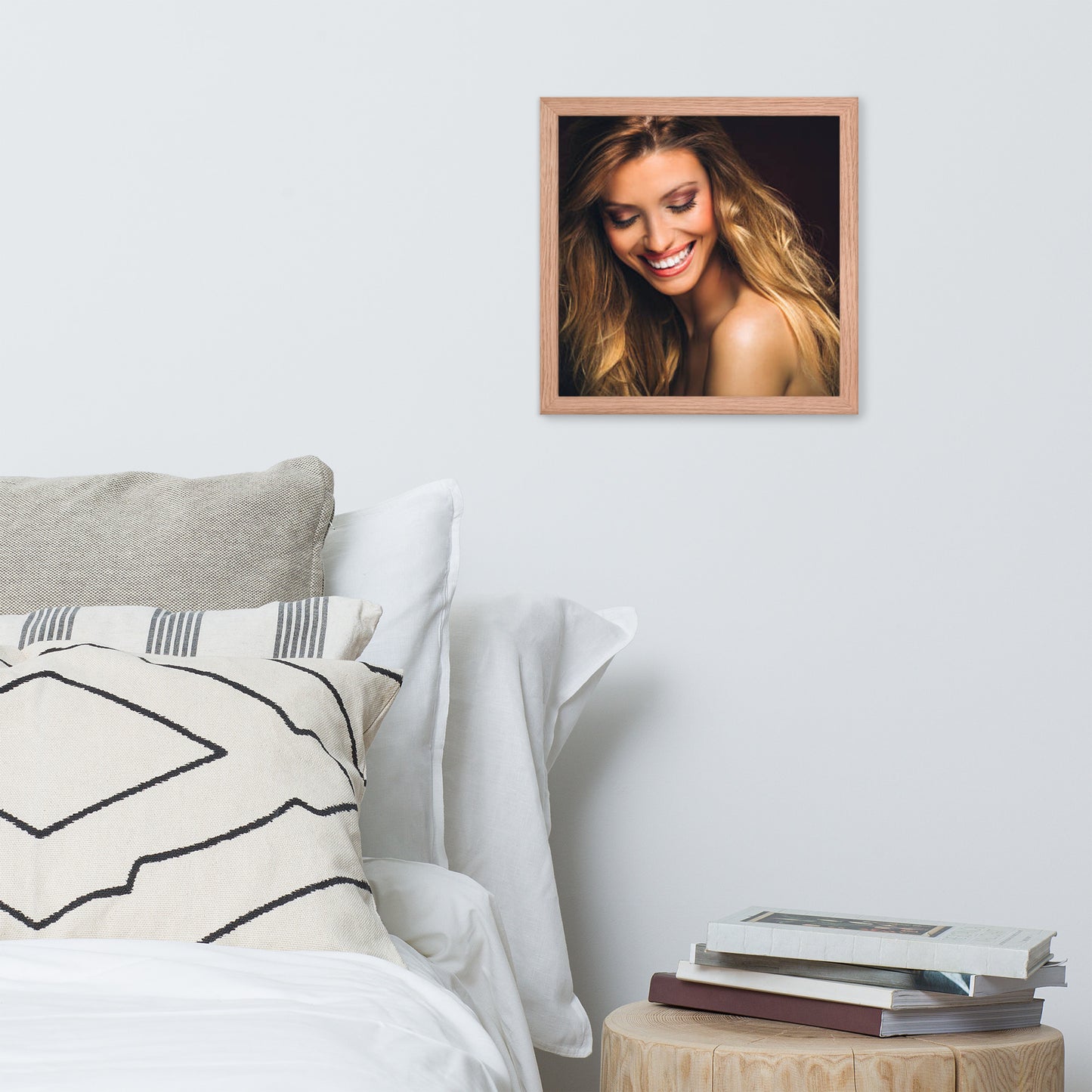 Smiles + Laughter = Priceless. Framed Poster Wall Art (Horizontal Model 0016)