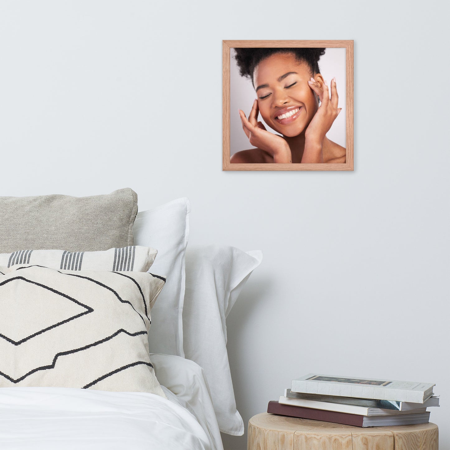 Smiles + Laughter = Priceless. Framed Poster Wall Art (Horizontal Model 0022)