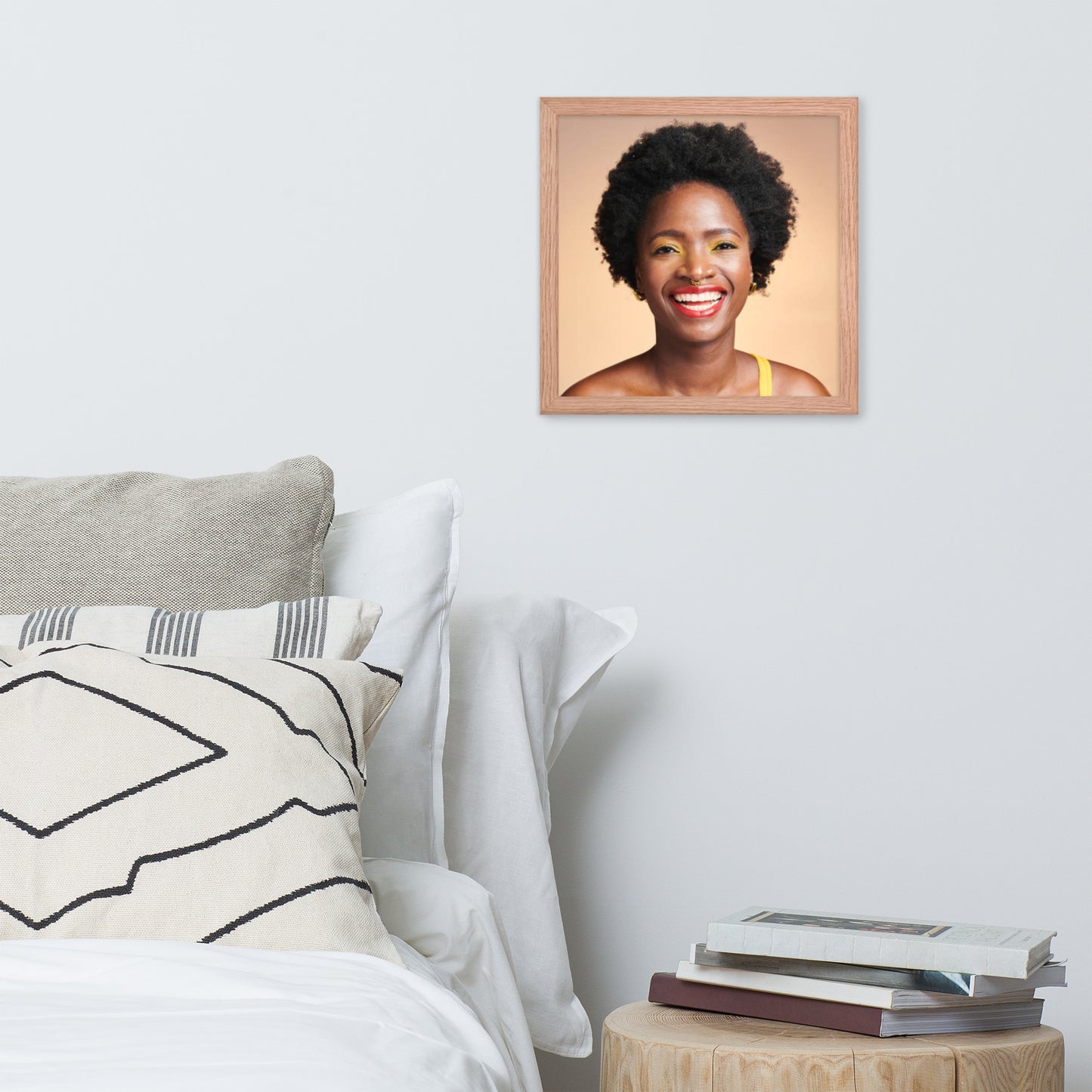 Smiles + Laughter = Priceless. Framed Poster Wall Art (Horizontal Model 0025)