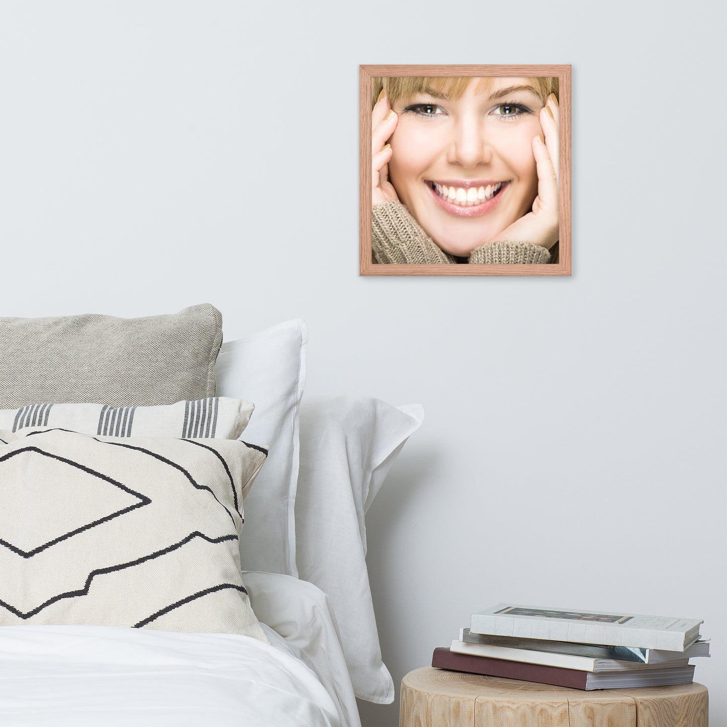 Smiles + Laughter = Priceless. Framed Poster Wall Art (Horizontal Model 0038)