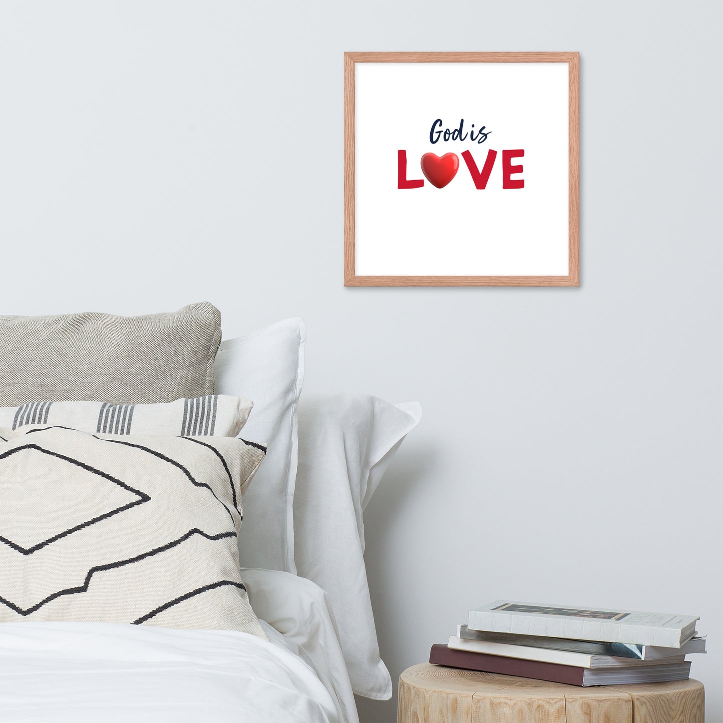 Framed Poster (God Is Love - Love Framed Poster Vertical Model 002)