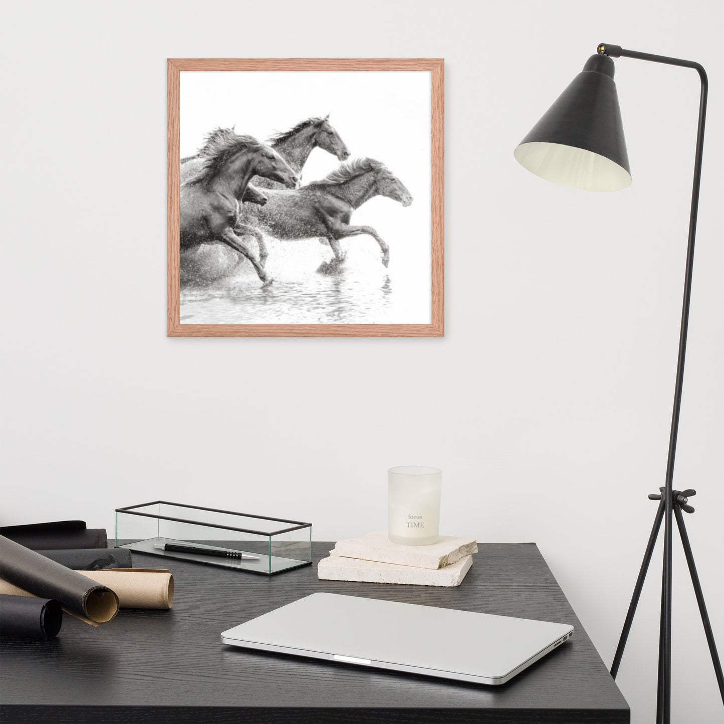 Framed Poster (Horse Wall Art Horizontal - Model 002)