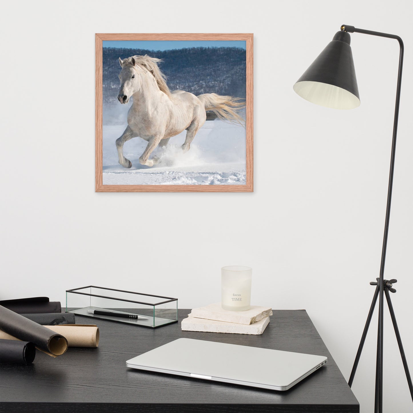 Framed Poster (Horse Wall Art Horizontal - Model 0012)