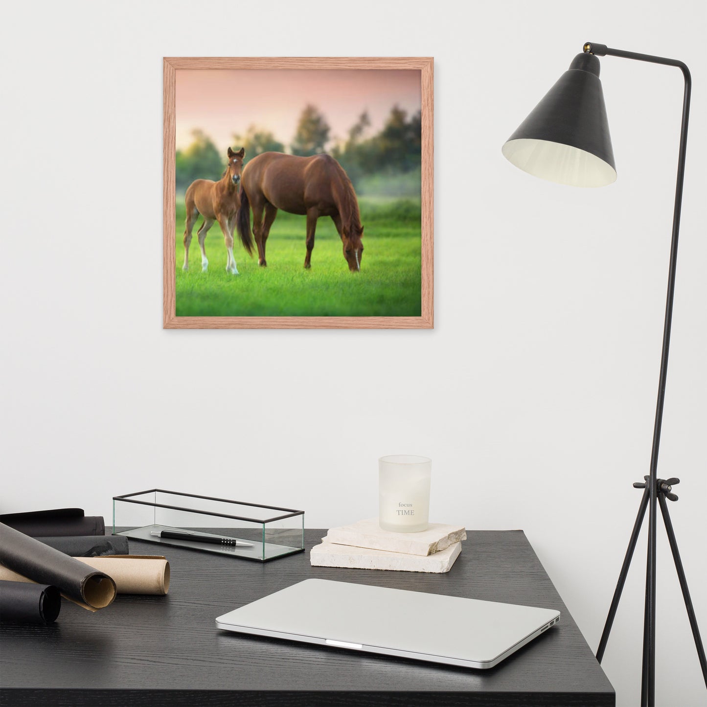 Framed Poster (Horse Wall Art Horizontal - Model 0017)