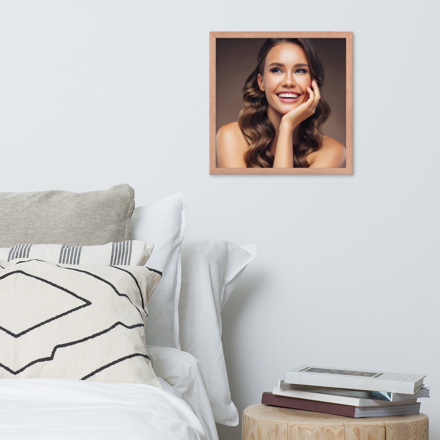 Smiles + Laughter = Priceless. Framed Poster Wall Art (Horizontal Model 009)