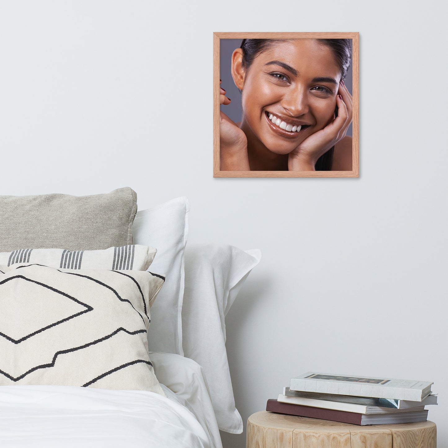 Smiles + Laughter = Priceless. Framed Poster Wall Art (Horizontal Model 0013)