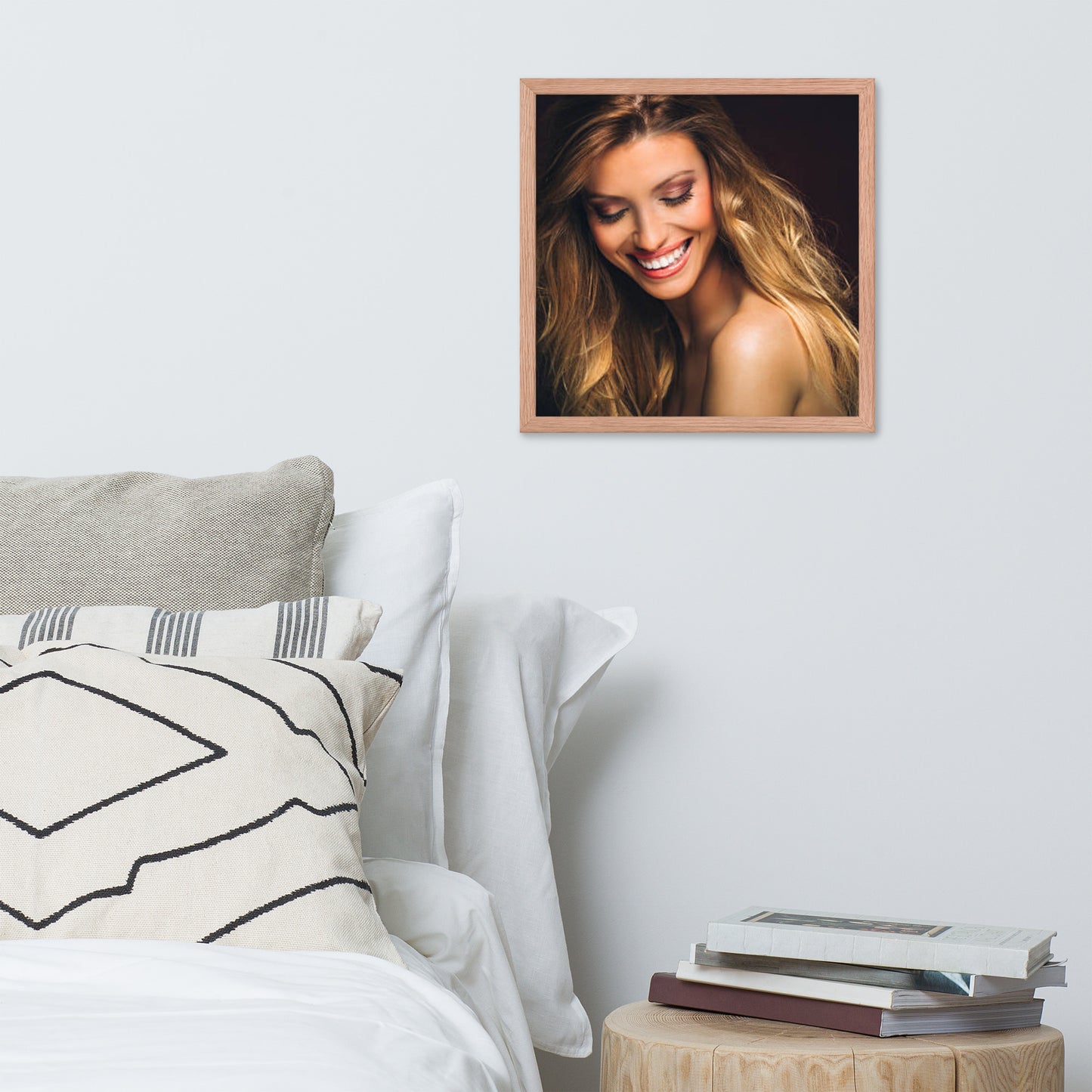 Smiles + Laughter = Priceless. Framed Poster Wall Art (Horizontal Model 0016)