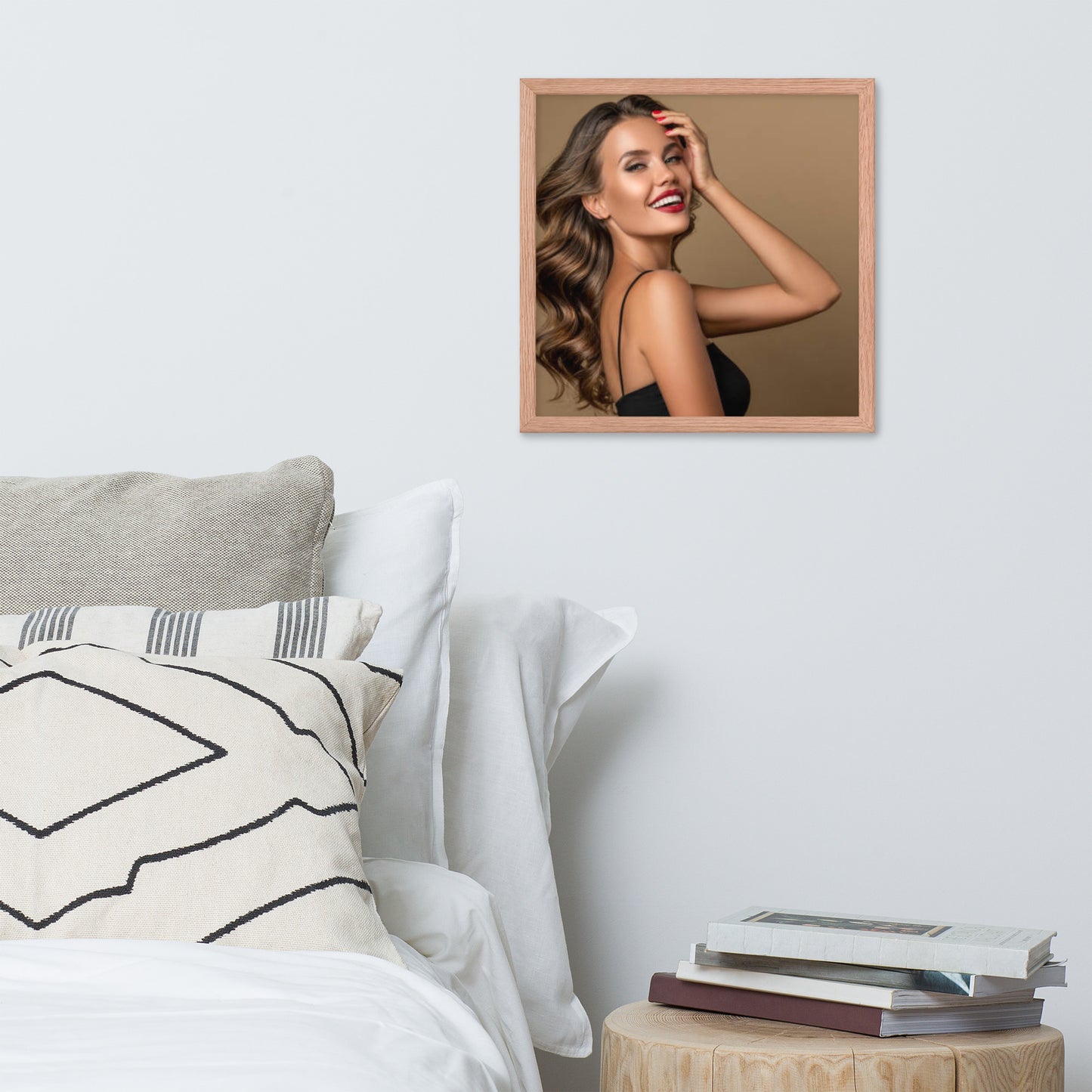 Smiles + Laughter = Priceless. Framed Poster Wall Art (Horizontal Model 0019)