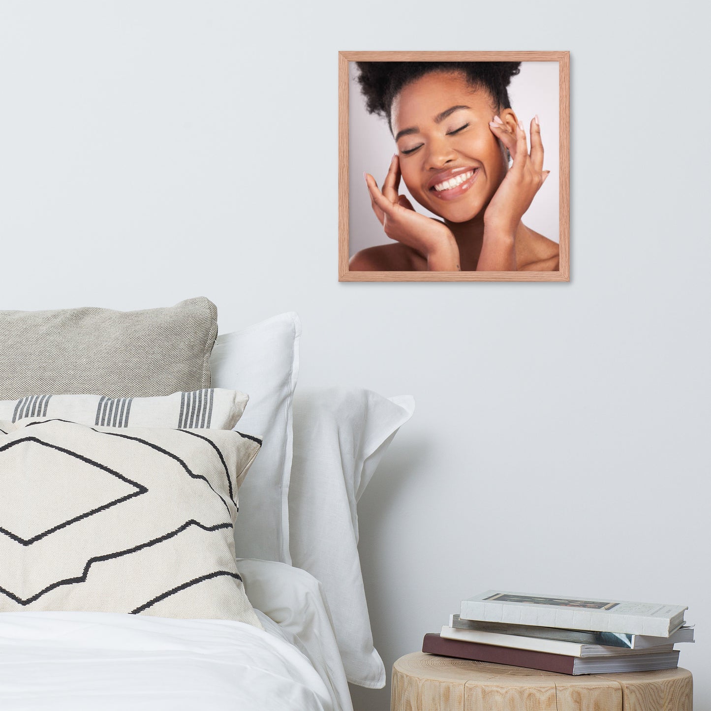 Smiles + Laughter = Priceless. Framed Poster Wall Art (Horizontal Model 0022)