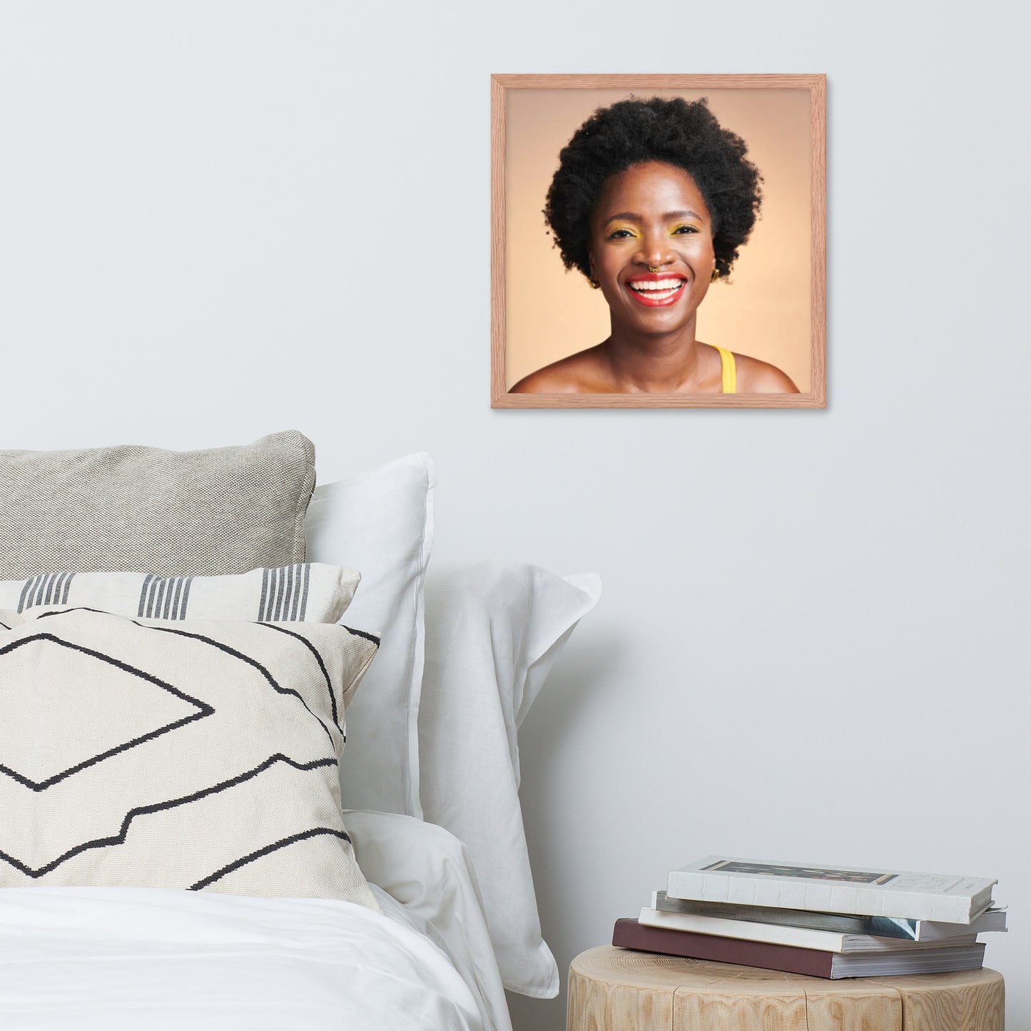 Smiles + Laughter = Priceless. Framed Poster Wall Art (Horizontal Model 0025)