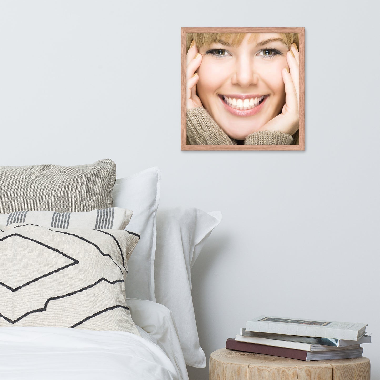 Smiles + Laughter = Priceless. Framed Poster Wall Art (Horizontal Model 0038)