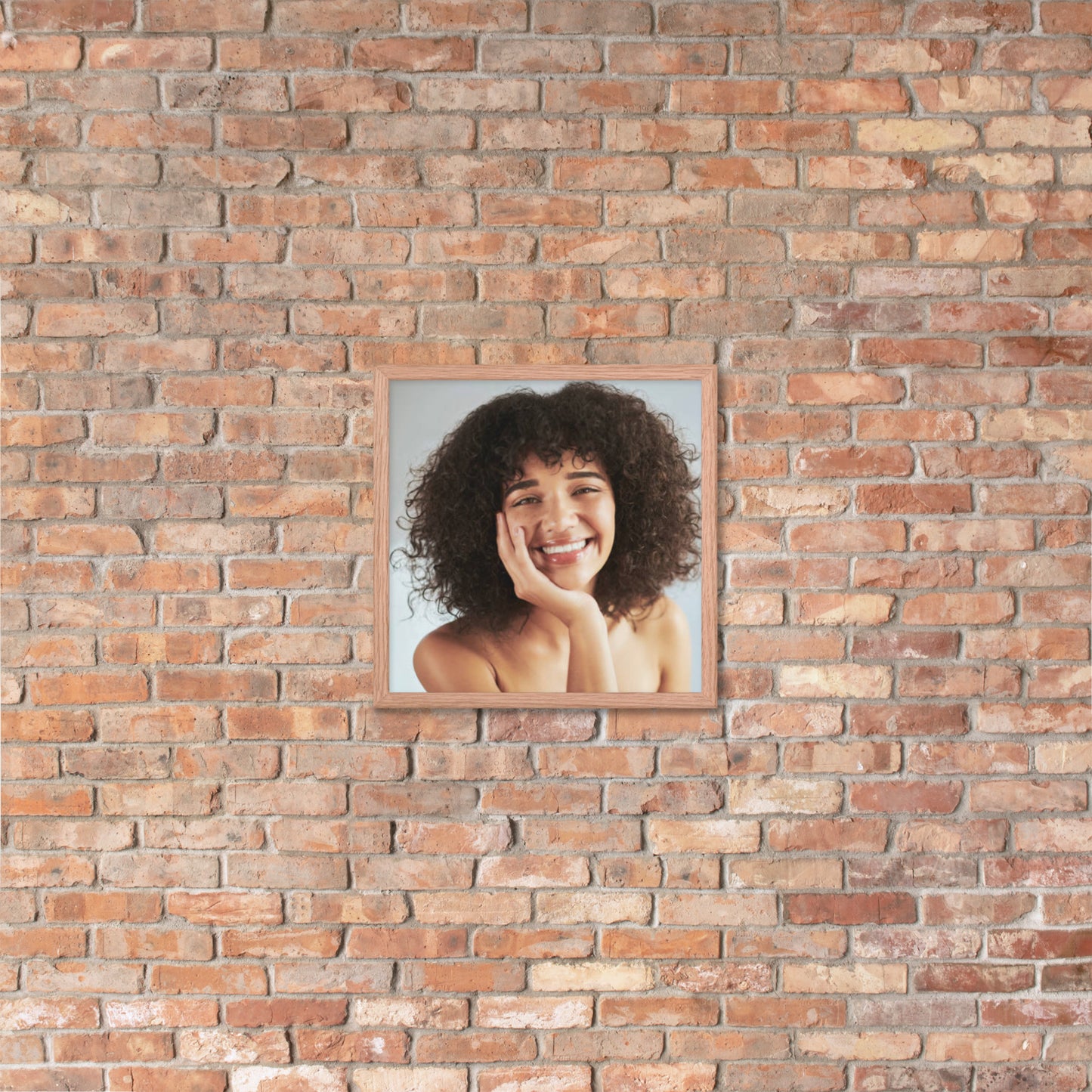 Framed Poster Wall Art Vertical: Priceless Smiles and Laughter (Print Model 0035)