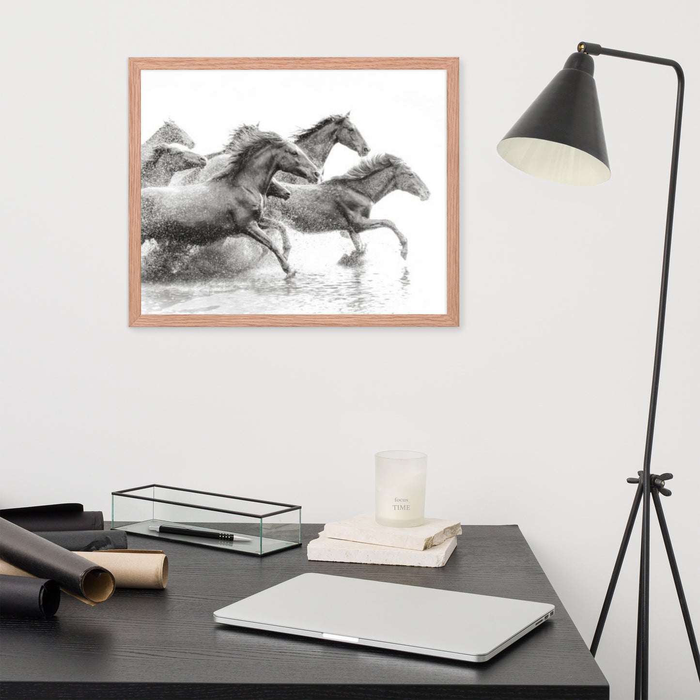 Framed Poster (Horse Wall Art Horizontal - Model 002)