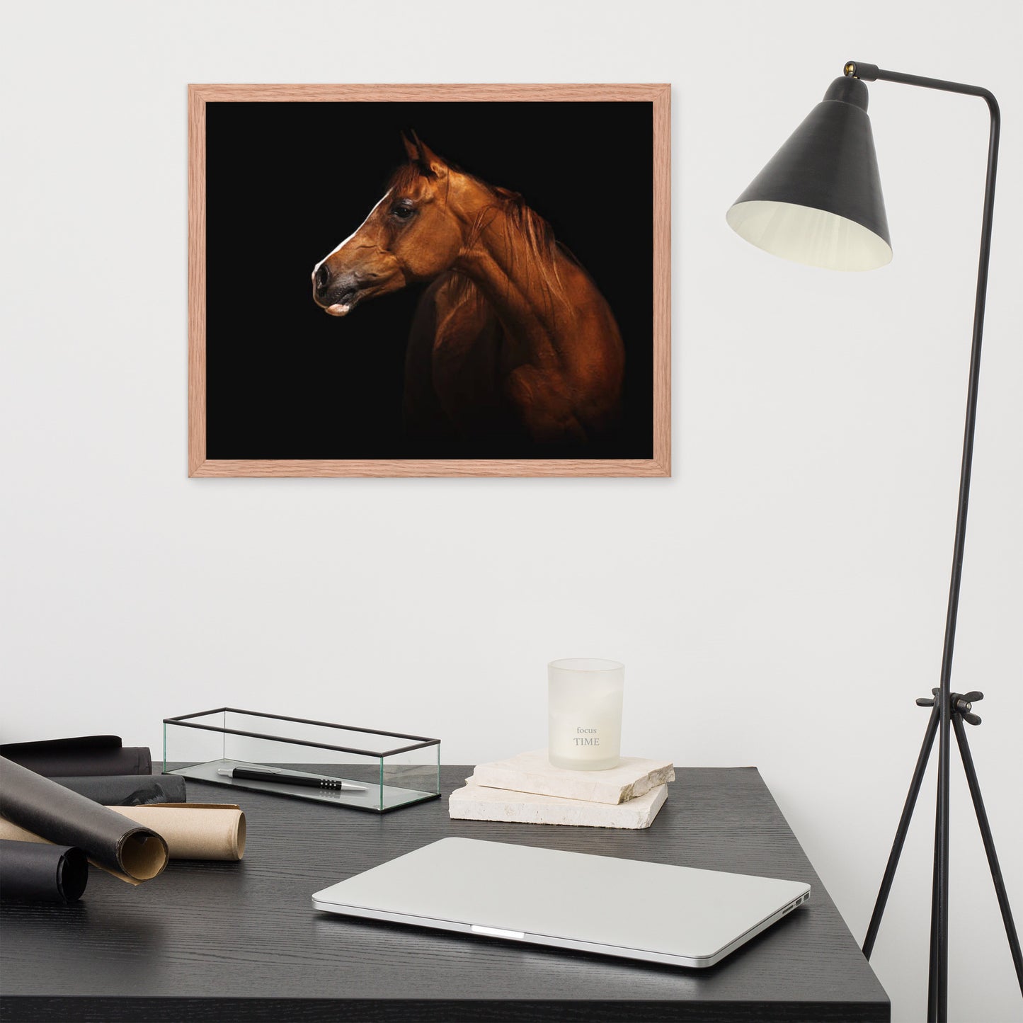 Framed Poster (Horse Wall Art Horizontal - Model 006)