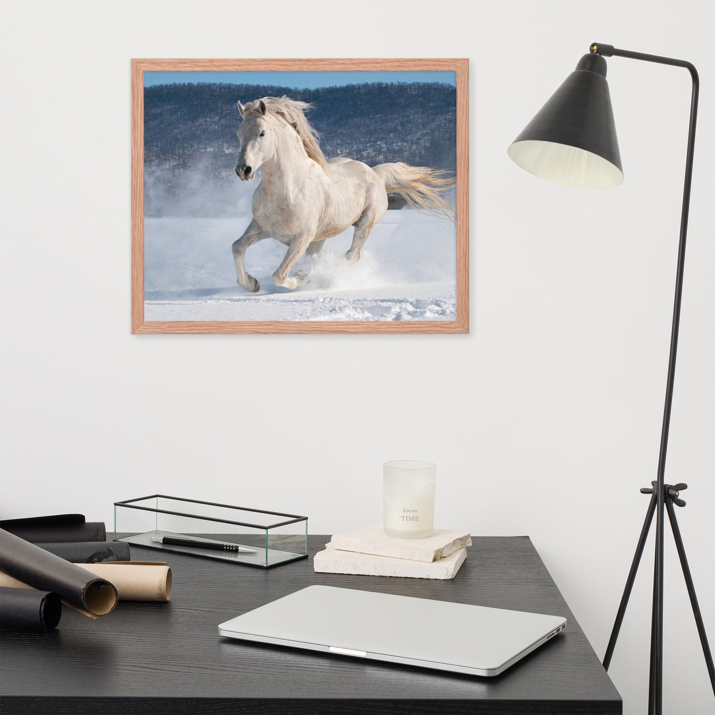 Framed Poster (Horse Wall Art Horizontal - Model 0012)