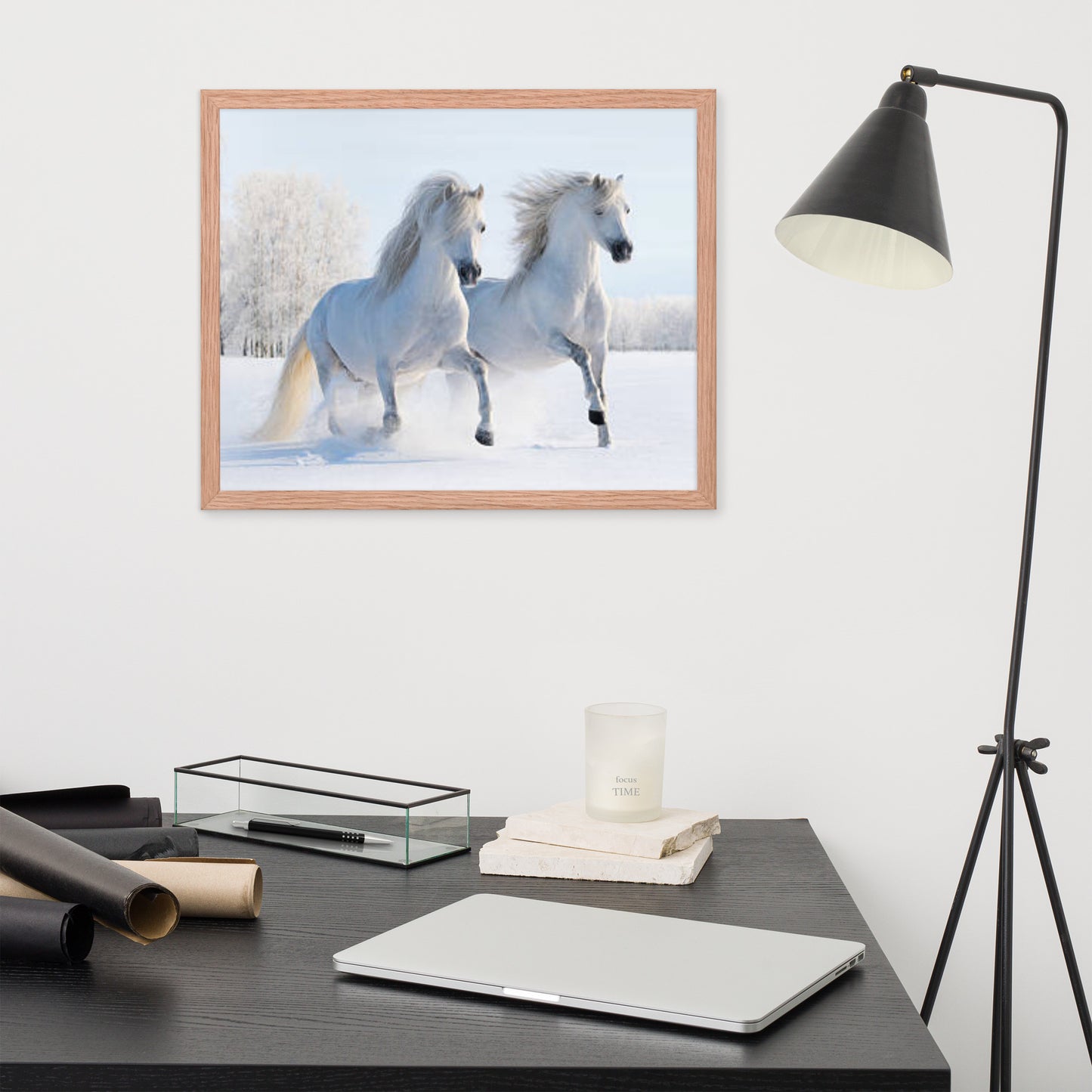 Framed Poster (Horse Wall Art Horizontal - Model 0013)