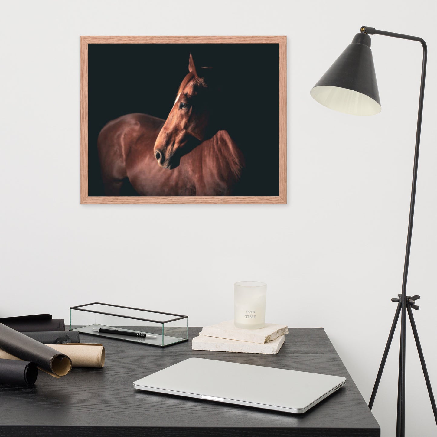 Framed Poster (Horse Wall Art Horizontal - Model 0018)